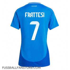 Italien Davide Frattesi #7 Replik Heimtrikot Damen EM 2024 Kurzarm